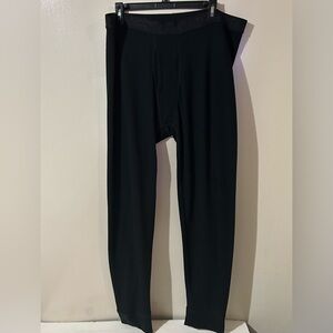 Cuddl Duds Men’s XXL Black Waffle Thermal Performance Baselayer Pants Comfy Warm